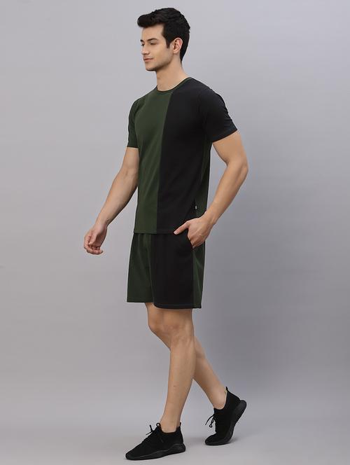 men color block cotton co-ord set - 21143639 - Very Small Image - 1