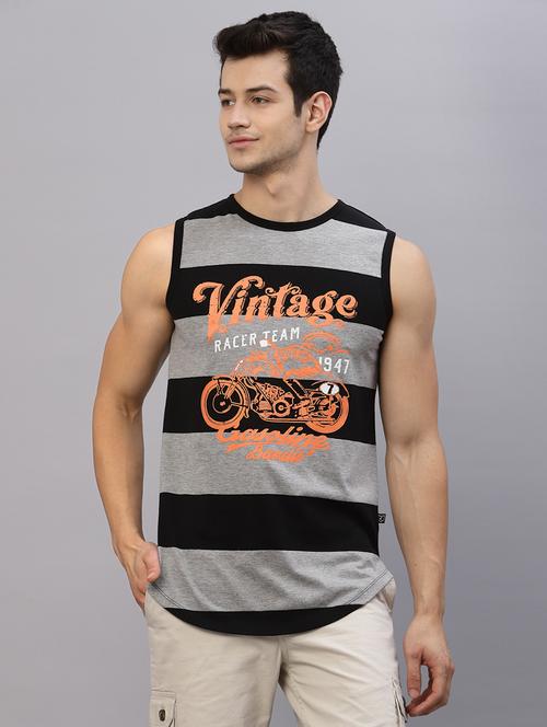 men striped sleeveless vest - 21143856 - Very Small Image - 1