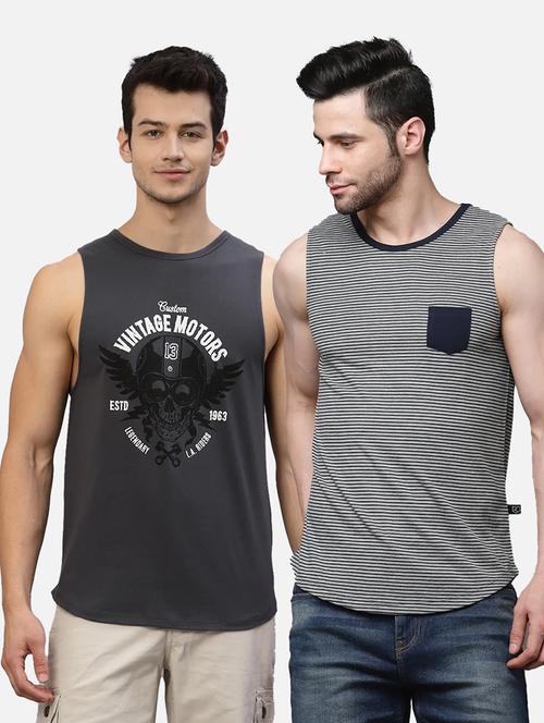 pack of 2 printed vest - 21143906 - Very Small Image - 1
