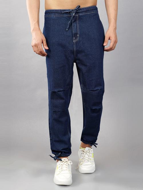 men solid mid rise jogger - 21145330 - Very Small Image - 1