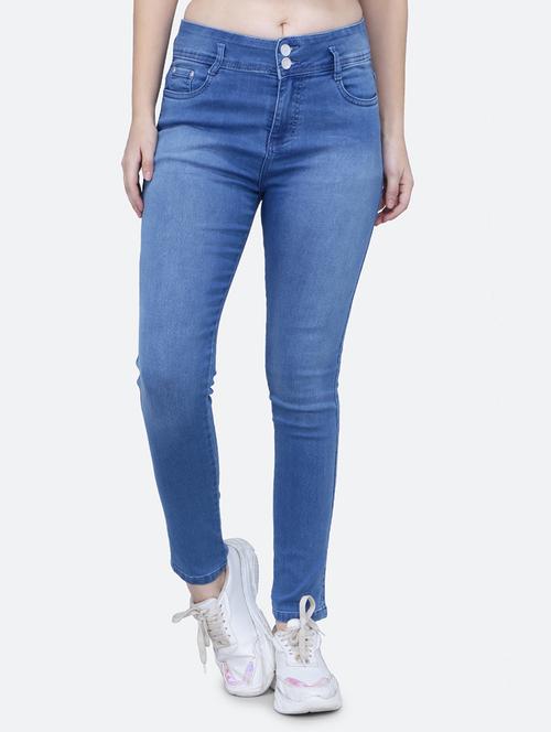 solid blue denim jeans - 21145754 - Very Small Image - 1
