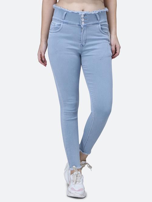 solid grey denim jeans - 21145832 - Very Small Image - 1