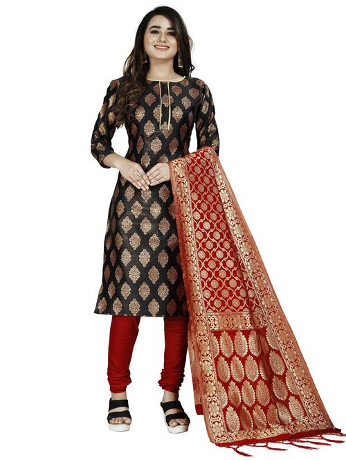 women self design unstitched suit set - 21146384 - Very Small Image - 1