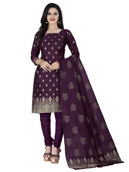 women self design unstitched suit set - 21146916 - Very Small Image - 1