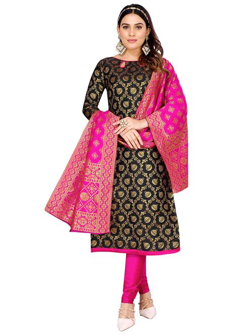 women printed unstitched suit - 21147618 - Very Small Image - 1