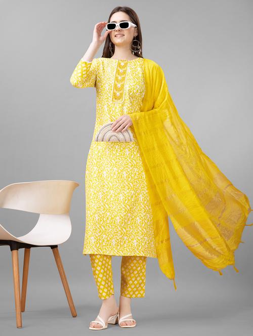 women three quarter sleeve suit set - 21148054 - Very Small Image - 1