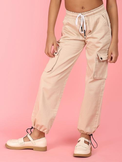 kids solids cotton cargos - 21148222 - Very Small Image - 1
