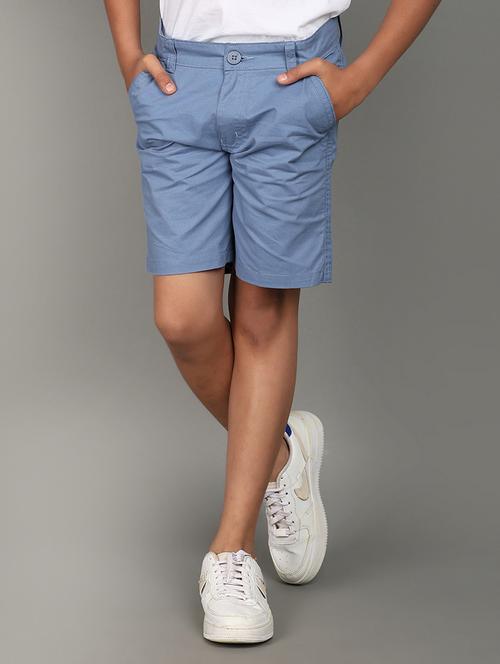 boys blue solid shorts - 21148272 - Very Small Image - 1