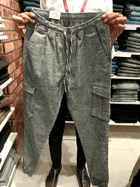 assorted linen joggers - 21148301 - Very Small Image - 1
