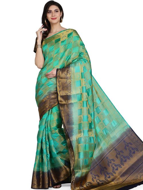 women self design banarasi saree - 21148638 - Very Small Image - 1