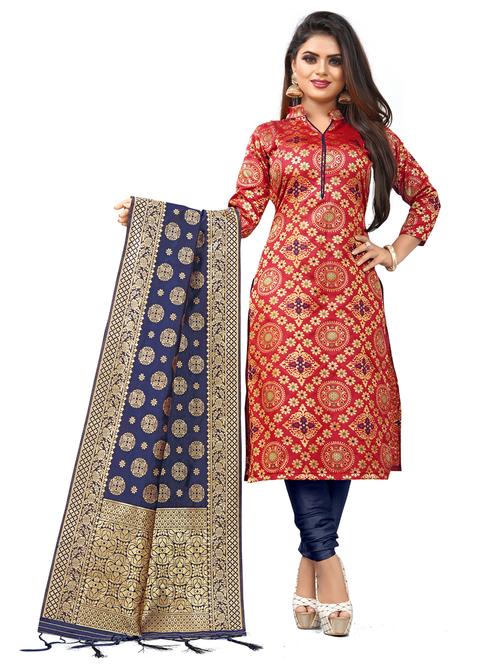 women self-designed unstitched suit - 21149318 - Very Small Image - 1
