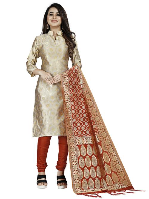 women self design unstitched suit set - 21149480 - Very Small Image - 1