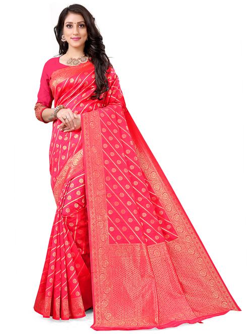 women self design banarasi saree with blouse - 21150371 - Very Small Image - 1