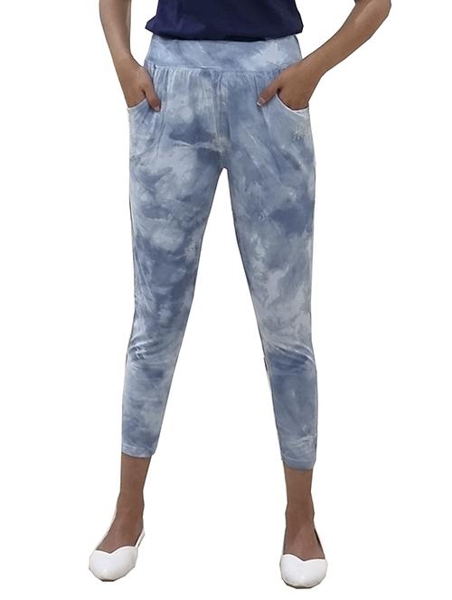 blue cotton blend joggers - 21150787 - Very Small Image - 1