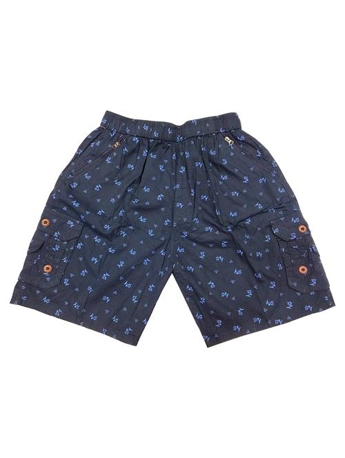 blue cotton blend short - 21150816 - Very Small Image - 1