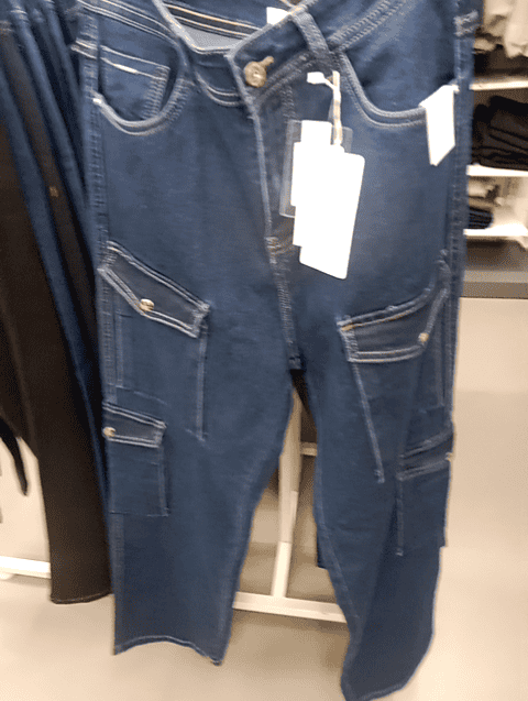 dark blue cotton denim jeans - 21152023 - Very Small Image - 1