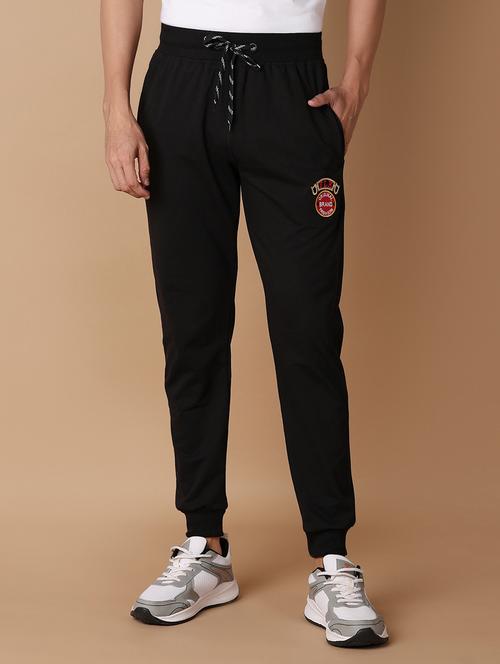 men black solids full length joggers - 21152613 - Very Small Image - 1