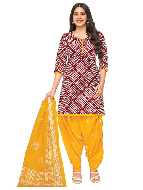 printed kurta salwar with dupatta set - 21153905 - Very Small Image - 1