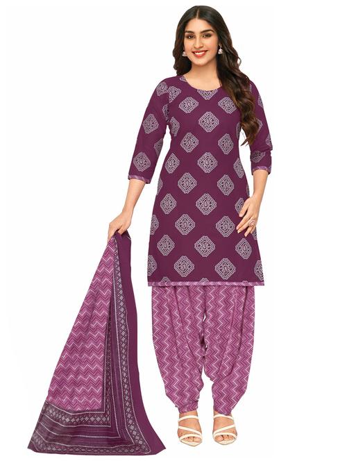 printed kurta salwar with dupatta set - 21153926 - Very Small Image - 1