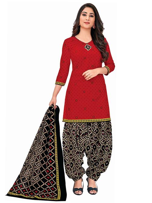 printed kurta salwar with dupatta set - 21153953 - Very Small Image - 1
