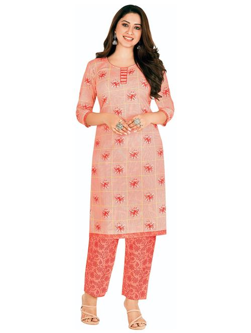 women printed cotton kurta pant set - 21154013 - Very Small Image - 1