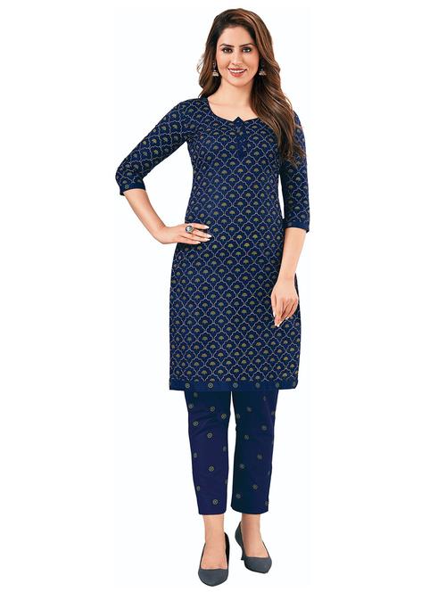 women printed cotton kurta pant set - 21154024 - Very Small Image - 1