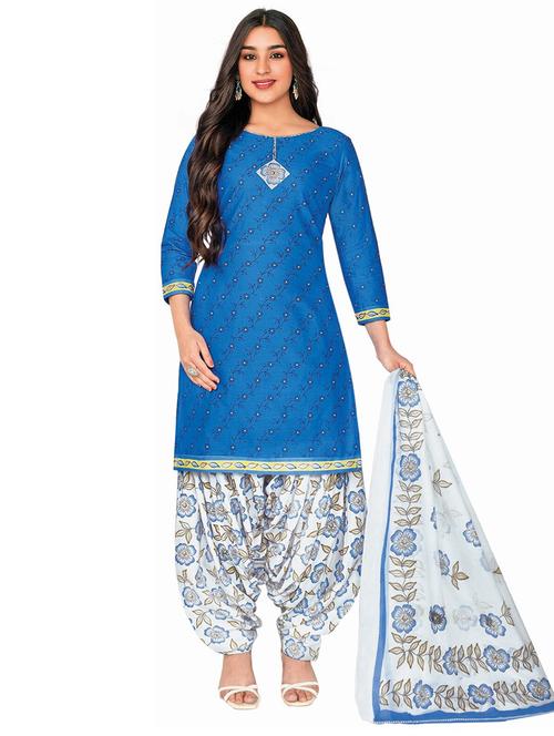 printed kurta bottom with dupatta - 21154293 - Very Small Image - 1