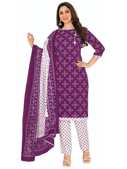 printed kurta bottom with dupatta - 21154377 - Very Small Image - 1