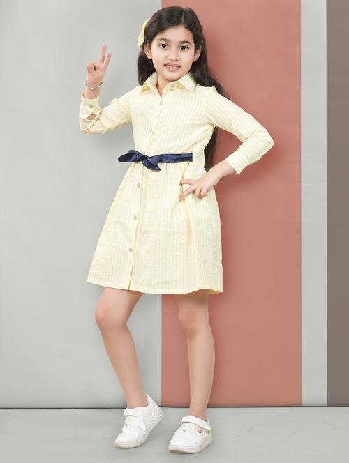 kids girls shirt collared long sleeve dress - 21154743 - Very Small Image - 1