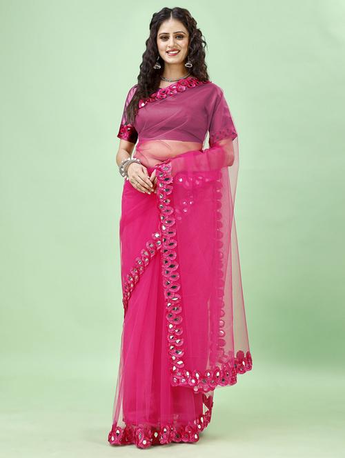 women embellished saree with blouse - 21154821 - Very Small Image - 1