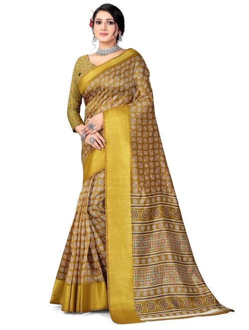 women printed saree with blouse - 21154959 - Very Small Image - 1
