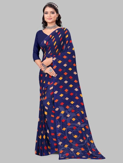 women printed saree - 21154972 - Very Small Image - 1