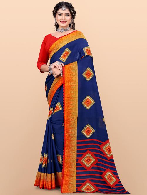 women printed saree - 21155290 - Very Small Image - 1