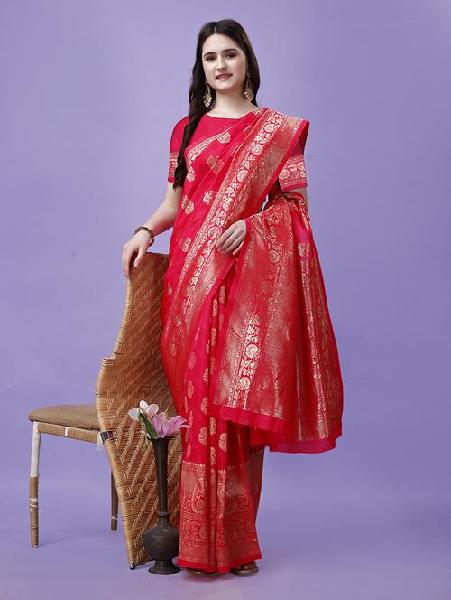 women self design banarasi saree - 21155420 - Very Small Image - 1
