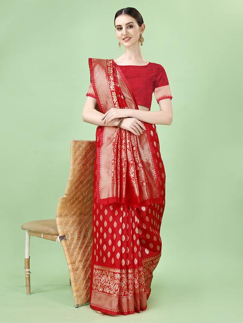 women self design banarasi saree - 21155427 - Very Small Image - 1