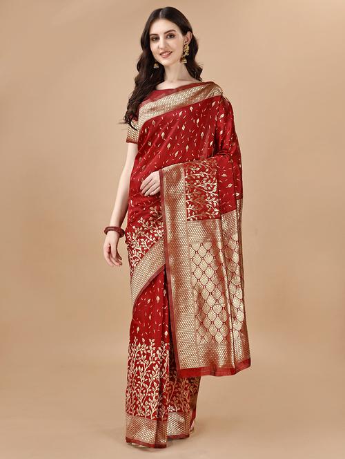 women self design banarasi saree - 21155429 - Very Small Image - 1