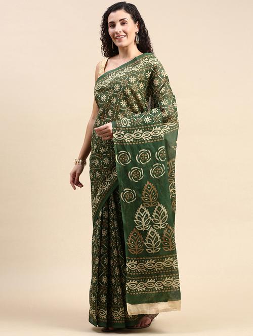 women printed saree - 21158342 - Very Small Image - 1