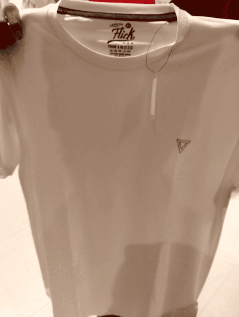 off white polyester tshirt - 21158631 - Very Small Image - 1