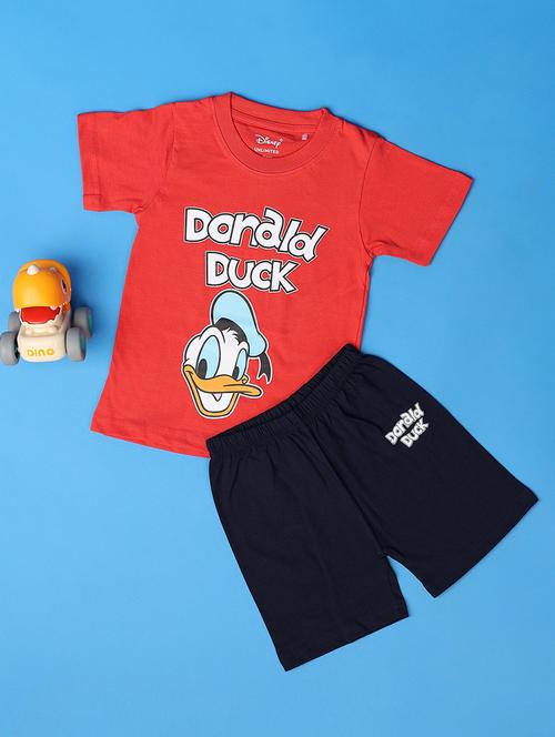 kids printed shorts twin set - 21160613 - Very Small Image - 1