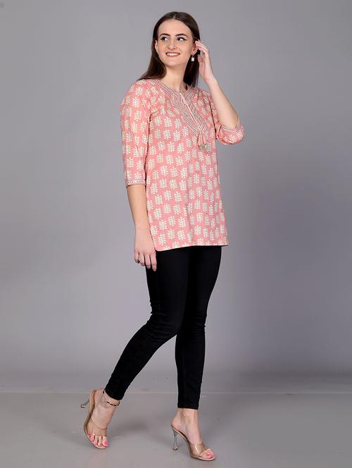 women printed straight kurti - 21161143 - Very Small Image - 1