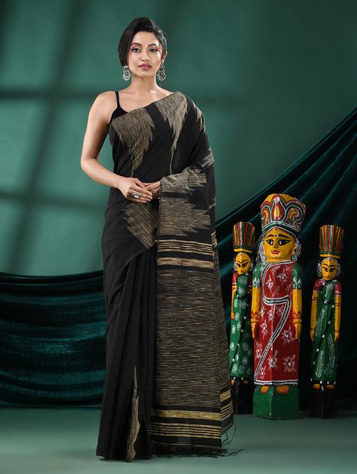 women self design handloom saree with blouse - 21161340 - Very Small Image - 1
