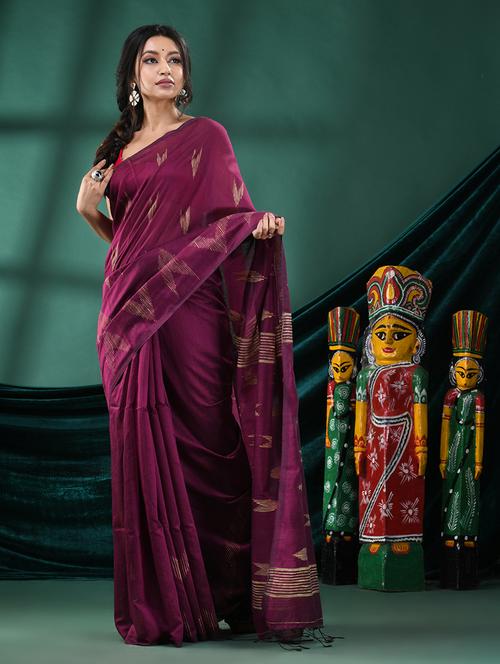 women self design handloom saree - 21161351 - Very Small Image - 1
