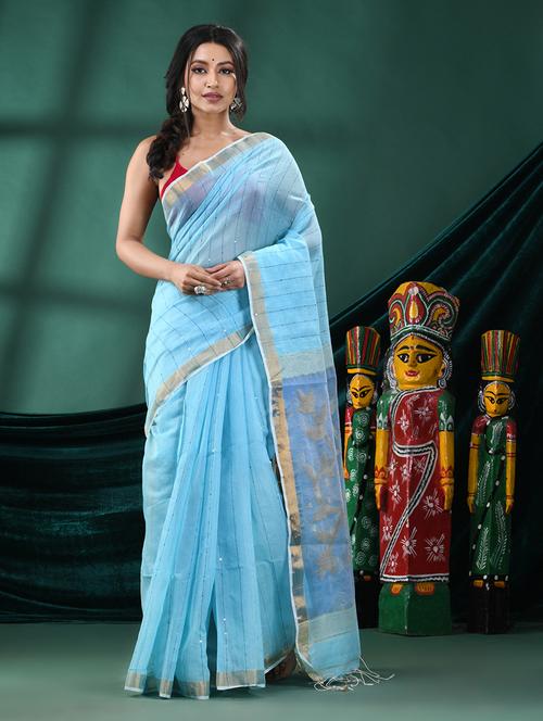 women self design handloom saree - 21161354 - Very Small Image - 1
