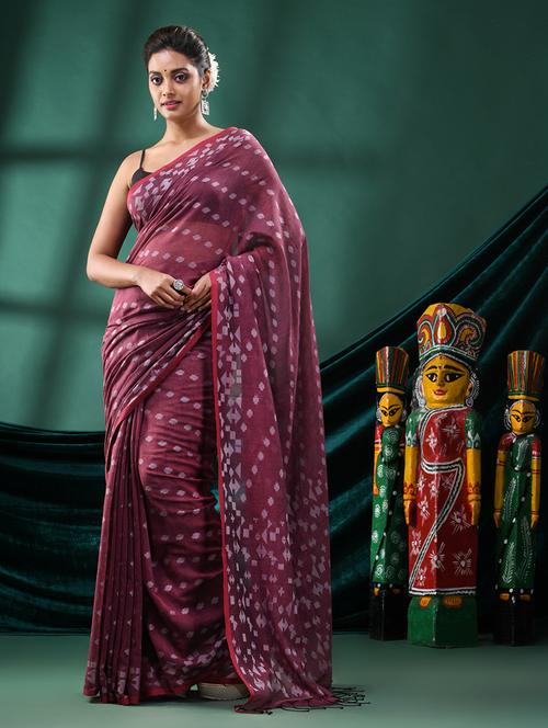 self design handloom saree - 21161401 - Very Small Image - 1