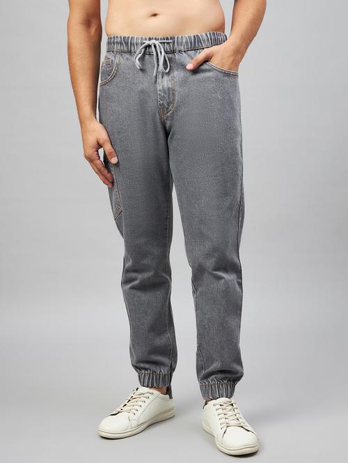 men solid mid rise jogger - 21161689 - Very Small Image - 1