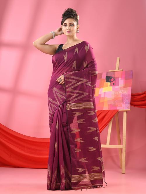 women self design handloom saree - 21161878 - Very Small Image - 1