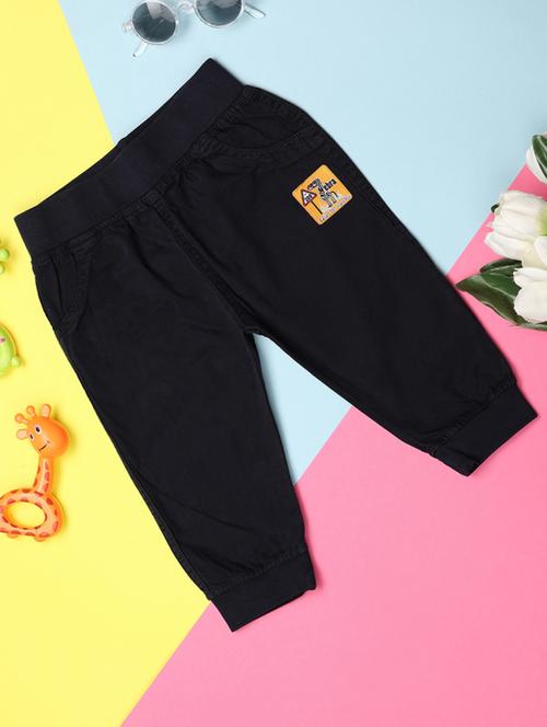 kids black cotton plain jeans - 21166908 - Very Small Image - 1