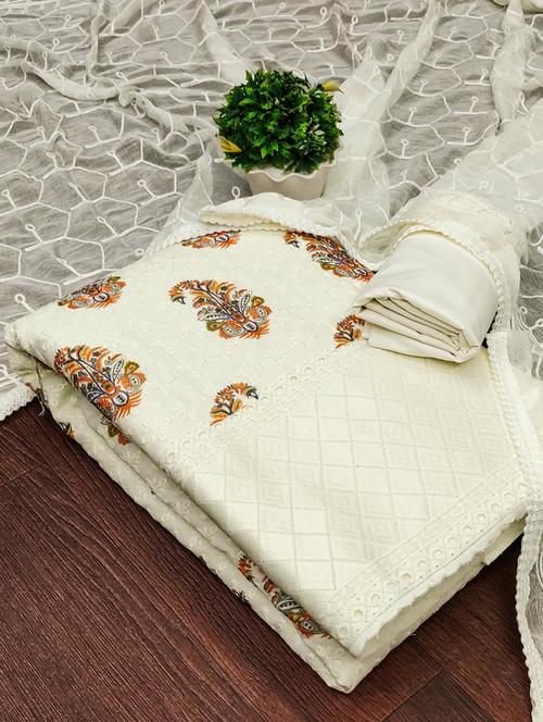 embroidered unstitched suit set - 21167708 - Very Small Image - 1