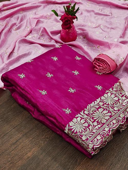 embroidered unstitched suit set - 21167728 - Very Small Image - 1