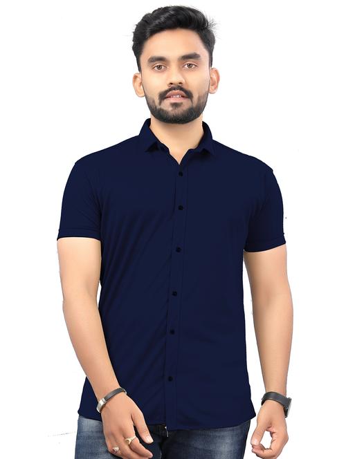 men solid cotton casual shirt - 21168175 - Very Small Image - 1